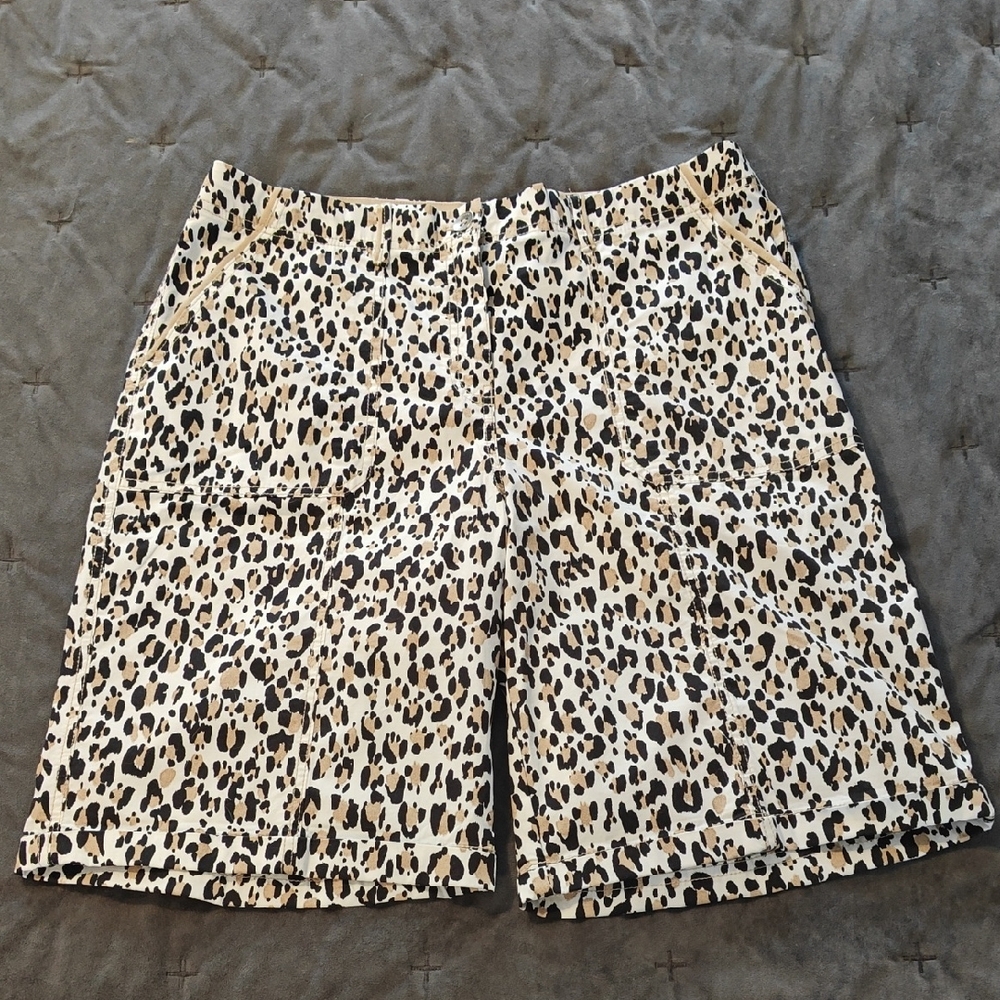NWT Chico's Leopard Print Shorts